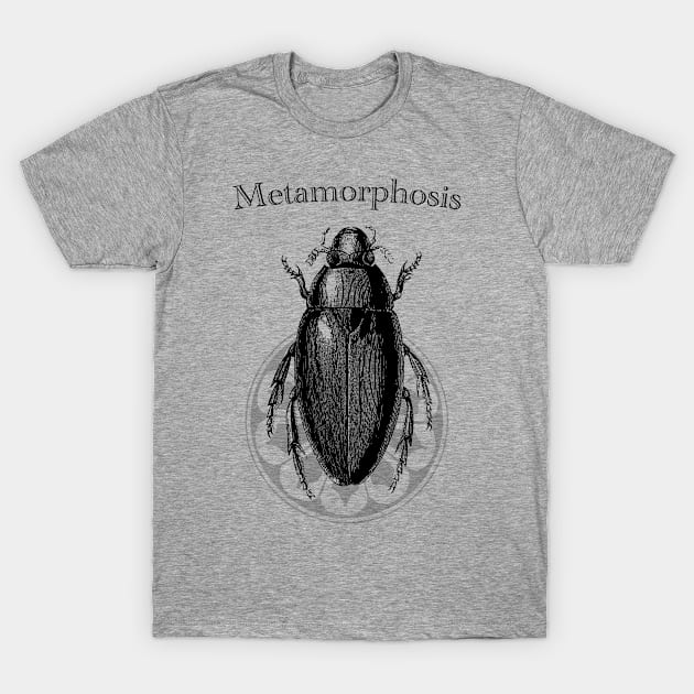 metamorphosis kafka beetle design T-Shirt by penandinkdesign@hotmail.com